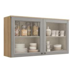 Imagem de Armário Aéreo 120cm 2 Portas Com Vidro Thb Royal