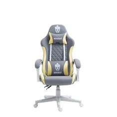 Imagem de CADEIRA GAMER PRISM - EG910 - CINZA COM AMARELO - ESTRUTURA BRANCA - EVOLUT