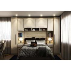 Imagem de Guarda Roupa Dormitório Modulado Master Casal 1,38 M Padrão - Avelã Rú