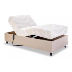 Imagem de Cama Articulada Motorizada Century Bege 0,90X2,00X0,62 Cm 110V/220V -