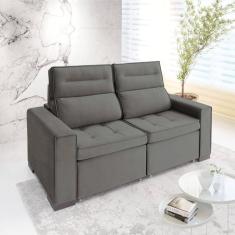 Imagem de Sofá Retrátil e Reclinável 2 Lugares 230 Cm Charm Cinza