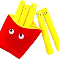 Imagem de Batatas de pelúcia para animais recheadas Kawaii Fry Papas 30cm