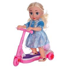 Imagem de Boneca Scooter Infantil Música Brilhante Multifuncional Bonita Boneca Brinquedo