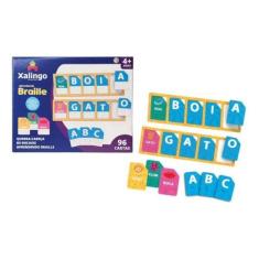 Imagem de Quebra Cabeça Aprendendo Braille 96 Pçs Educativo Inclusivo