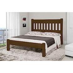 Imagem de Cama Queen Size Imperial de Madeira Maciça Tauari (Castanho)