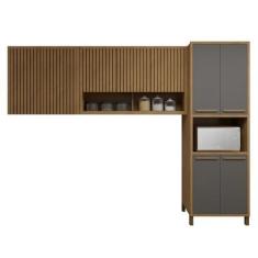 Imagem de Cozinha Completa Torino Com Paneleiro E 2 Armaréos Aéreos - Valdemóvei