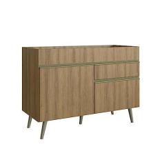 Imagem de Balcão para Pia 120cm sem Tampo 2 Portas 1 Gaveta One Gralar Teka