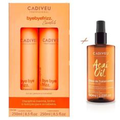 Imagem de Kit Cadiveu Bye Bye Frizz 250ml +Reparador Óleo de Açai 60ml - Cadiveu