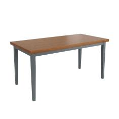 Imagem de Mesa Colors Em Madeira Maciça 6 Lugares - 160 X 80cm Cinza