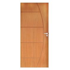 Imagem de Folha Lisa Imbuia Belissima 6 Fech.Externa Alavanca e Dobradiça Cromada 82 x 2,10 Rodam Natural