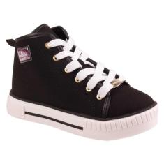 Imagem de Tenis Cano Alto Menina Molekinha 2565102 Preto 36-Feminino