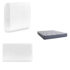 Imagem de Colchão Casal Espuma D45 Ult Black 138x188x25cm com 2 Travesseiro de Espuma Ecosoft Herval Cinza/Branco