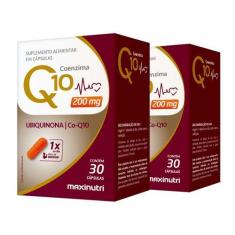 Imagem de Kit 2 Coenzima Q10 Gold Ubiquinona 200Mg 30 Cápsulas Maxinutri