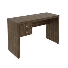 Imagem de Mesa Escritório 2 Gavetas 117X74,5X46,5 Cm Nogal Tecnomobili