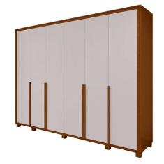 Imagem de Guarda Roupa 6 Porta S Espelho Easy Space Frassino/off White