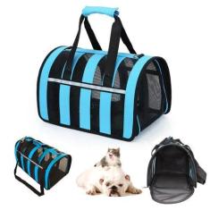 Imagem de Bolsa Transporte Cao Gato Cachorro Pet Faixa Refletiva Pequeno Porte A