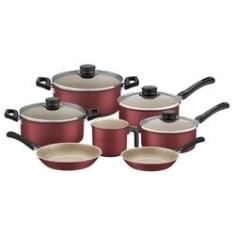 Imagem de Jogo de Panelas de Alumínio com Revestimento Interno de Antiaderente 7 Peças Tramontina