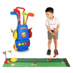 Imagem de Conjunto de golfe para crianças Fisk Toys Toddler com 6 bolas, 4 tacos, 2 bandeiras, 2