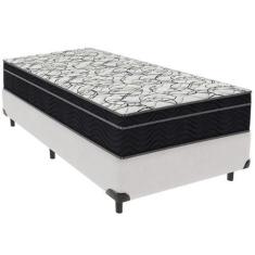 Imagem de Cama Box e Colchão Airtech 150 Espuma D45 Solteiro Ortobom,  Branco