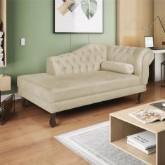 Imagem de Recamier Diana 160cm Lado Esquerdo Suede Bege - Adj Decor