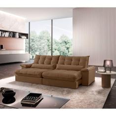 Imagem de Sofá Classic Veludo 02 Módulos 90 Cm B25 Cm Meu Sofá Online B016 Veludo Marrom