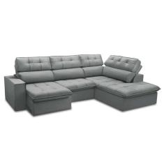Imagem de Sof  5 Lugares Retr til E Reclin vel Arezzo Com Chaise Direit
