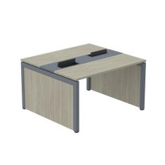 Imagem de Mesa de Plataforma Dupla para 2 Pessoas Corporativa 130x140/2p Nogueira casblanca/Grafito