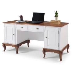 Imagem de Escrivaninha de Madeira Antique com 2 Gavetas e 2 Portas - M560813 - L