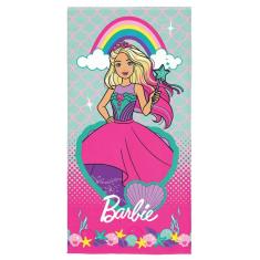 Imagem de Toalha De Banho Infantil Aveludada Barbie Reinos Mágicos Lepper