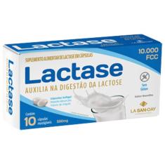 Imagem de Suplemento Alimentar Lactase 10.000 Com 10 Caps - La San Day