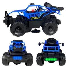 Imagem de Brinquedo Carrinho Cross Country Gira 360º  Com Luz E Som(Az) - Toy Ki