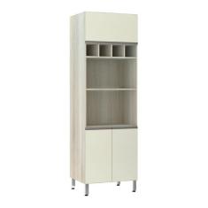 Imagem de Paneleiro 70 Cm Duplo Nicho Luci Legno Crema Com Kashmir