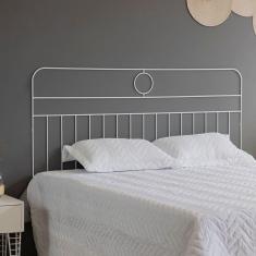 Imagem de Cabeceira para Cama Aramada Brandemburgo - Queen Branco