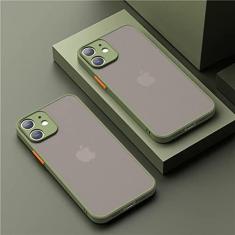 Imagem de Capa de telefone fosca transparente quadrada para iphone 12 11 13 pro max mini xs max xr x 8 7 plus se 2020 capa, cor verde menta, para iphone 11