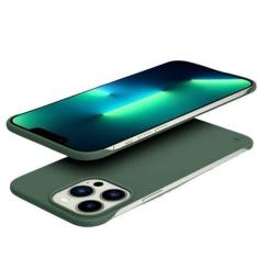 Imagem de Capa de telefone rígida ultrafina sem moldura para PC à prova de choque para iPhone 14 13 12 Mini 11 Pro Max X XR XS SE 2022 7 8 Plus Capa traseira fina, DRAK GREEN, para iPhone 11
