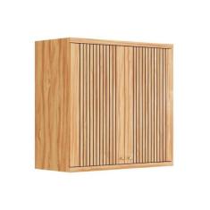 Imagem de Armário De Cozinha Modulado Sauvignon 2 Portas Frisada 80cm Amendoa -