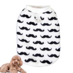 Imagem de Casaco de inverno para cachorro, roupas de cachorro | roupa branca preta do filhote de cachorro do teste padrão | Suprimentos para animais de estimação pijamas de lã macia para cães, jaqueta de lã de
