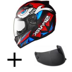 Imagem de Capacete Ebf New Spark Dragon Laranja Mais Viseira Fumê