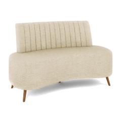 Imagem de Sofá Living Decorativo 2 Lugares 1,60M Katara Bege Linho G33 - Gran Be