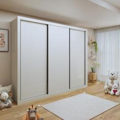 Imagem de Guarda-roupa Infantil 3 Portas 6 Gavetas Lili Branco