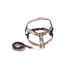 Imagem de Kit Guia Com Peitoral 25mm Marrom Tamanho 5 (50 Cm A 60 Cm) - Nica Pet