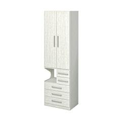 Imagem de Guarda-Roupa De 2 Portas Com Mesa de cabeceira 1224 Direito Carvalho Claro