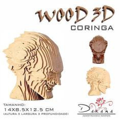 Imagem de Quebra Cabeças 3D Cabeça Coringa Decoração Ornamento Enfeite - Indústr