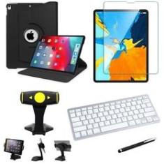 Imagem de Capa Giratória iPad Pro 12.9' + Película + Teclado + Suporte Mesa + Caneta - Armyshield