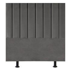 Imagem de Cabeceira Estofada Cama Box Solteiro 90 Cm Taís Suede cinza