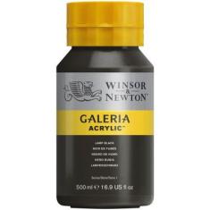 Imagem de Tinta Acrílica 500ml Galeria Winsor & Newton 337 Lamp Black
