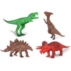 Imagem de 4 Dinossauros Coleção Dino Amigo Infantil - Super Toys 291