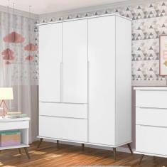 Imagem de Guarda Roupa Infantil Melinda com 3 Portas - Branco