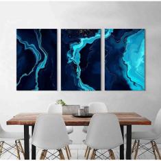 Imagem de Kit 3 Quadros Decorativos Abstrato