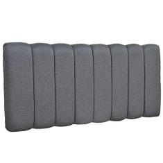 Imagem de Cabeceira Cama Box Painel Casal 160 cm Dubai W01 Linho Chumbo - Lyam Decor